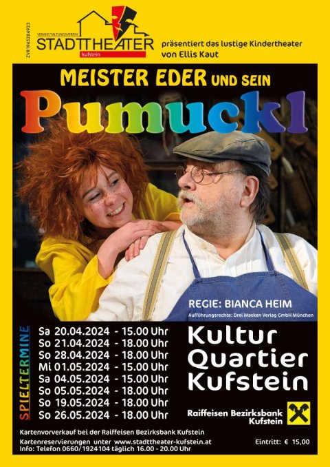 Meister Eder und sein Pumuckl - von Ellis Kaut am 30.11.1999 in Kufstein / Foto: Stadttheater Kufstein